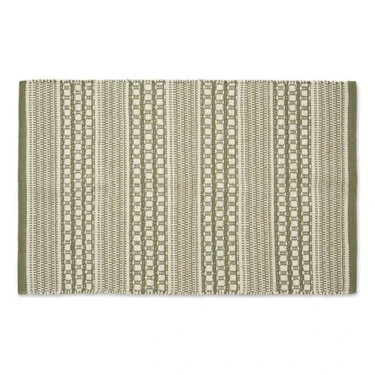 DII® Artichoke Green Dobby Stripe Hand-Loomed Rug, 2ft. X 3ft. 3 DII® Artichoke Green Dobby Stripe Hand-Loomed Rug, 2ft. X 3ft.