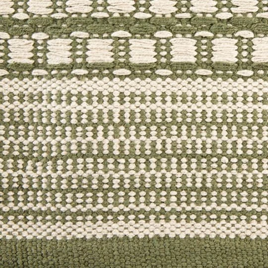 DII® Artichoke Green Dobby Stripe Hand-Loomed Rug, 2ft. X 3ft. 5 DII® Artichoke Green Dobby Stripe Hand-Loomed Rug, 2ft. X 3ft. - Image 3