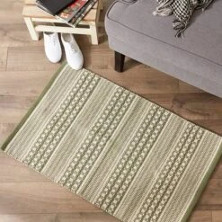 DII® Artichoke Green Dobby Stripe Hand-Loomed Rug, 2ft. X 3ft. 16 DII® Artichoke Green Dobby Stripe Hand-Loomed Rug, 2ft. X 3ft. -Michaels Decor Sale D364956S 5