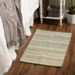 DII® Artichoke Green Dobby Stripe Hand-Loomed Rug, 2ft. X 3ft. 18 DII® Artichoke Green Dobby Stripe Hand-Loomed Rug, 2ft. X 3ft. -Michaels Decor Sale D364956S 9
