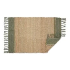 DII® Artichoke With Natural Jute Stripes Hand-Loomed Rug, 2ft. X 3ft. -Michaels Decor Sale D364965S 2