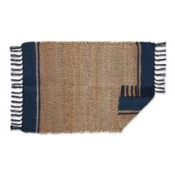 DII® French Blue With Natural Jute Stripes Hand-Loomed Rug, 2ft. X 3ft. -Michaels Decor Sale D364966S 3