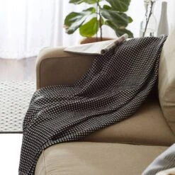DII® Black & White Waffle Knit Throw -Michaels Decor Sale D364967S 11