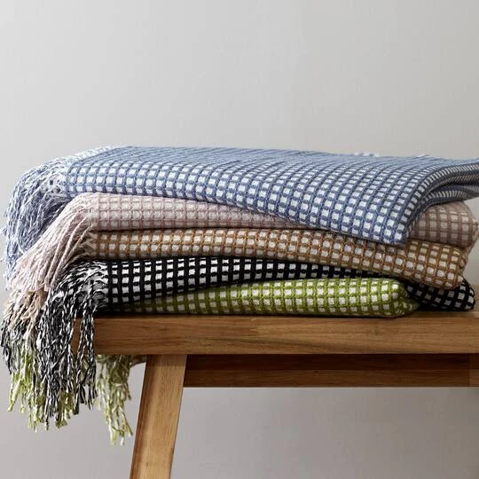 DII® Dusty Lilac & White Waffle Knit Throw 11 DII® Dusty Lilac & White Waffle Knit Throw - Image 9