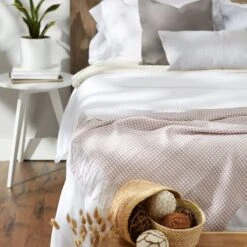 DII® Dusty Lilac & White Waffle Knit Throw 15 DII® Dusty Lilac & White Waffle Knit Throw -Michaels Decor Sale D364972S 4