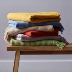 DII® Vintage Linen Solid Ribbed Throw -Michaels Decor Sale D364974S 2