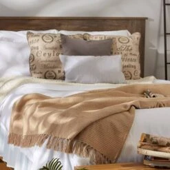 DII® Vintage Linen Solid Ribbed Throw -Michaels Decor Sale D364974S 7