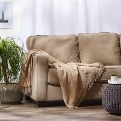 DII® Vintage Linen Solid Ribbed Throw -Michaels Decor Sale D364974S 8