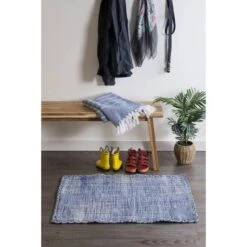 DII® Variegated Blue Hand-Loomed Rug, 2ft. X 3ft. -Michaels Decor Sale D364982S 3