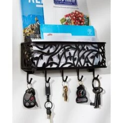 DII® 13" Black Mail & Key Organizer Wall Mount -Michaels Decor Sale D364987S 2
