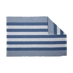 DII® French Blue Cabana Stripe Recycled Yarn Rug, 2ft. X 3ft. -Michaels Decor Sale D365020S 3