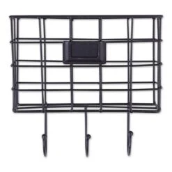 DII® 30" Black Farmhouse Wire Wall Organizer With Hooks -Michaels Decor Sale D365024S 2