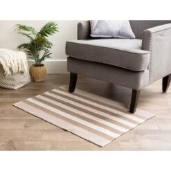 DII® Stone Cabana Stripe Recycled Yarn Rug, 2ft. X 3ft. -Michaels Decor Sale D365027S 5