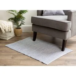 DII® French Blue Diamond Recycled Yarn Rug, 2ft. X 3ft. -Michaels Decor Sale D365042S 5