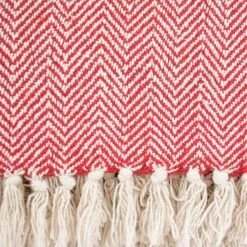 DII® Tango Red Chevron Handloom Throw -Michaels Decor Sale D365064S 4