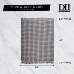 DII® Nautical Blue Diamond Throw -Michaels Decor Sale D365076S 7