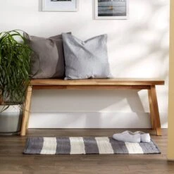 DII® Gray & White Stripe Rag Rug, 2ft. X 3ft. -Michaels Decor Sale D365079S 4