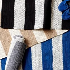 DII® Black & White Stripe Rag Rug, 2ft. X 3ft. -Michaels Decor Sale D365084S 9