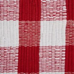 DII® Buffalo Check Rag Rug, 2.25ft. X 6ft. Red -Michaels Decor Sale D365100S 7