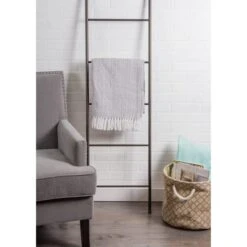 DII® Gray Herringbone Stripe Throw -Michaels Decor Sale D365111S 4