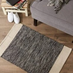 DII® Black Variegated Border Hand-Loomed Rug, 2ft. X 3ft. -Michaels Decor Sale D365125S 11