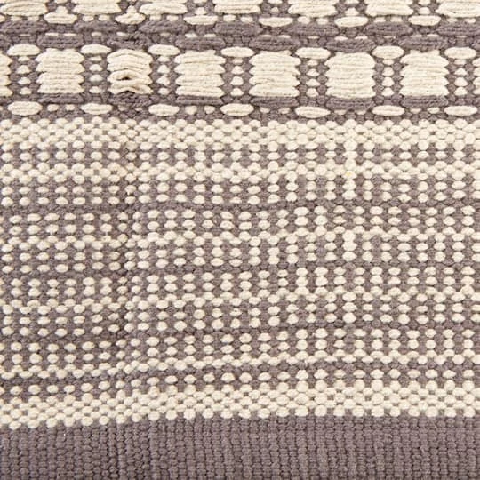 DII® Gray Dobby Stripe Hand-Loomed Rug, 2ft. X 3ft. 5 DII® Gray Dobby Stripe Hand-Loomed Rug, 2ft. X 3ft. - Image 3