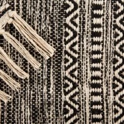 DII® Black Textured Dobby Hand-Loomed Rug, 2ft. X 3ft. -Michaels Decor Sale D365129S 2