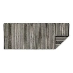 DII® Black Dobby Stripe Hand-Loomed Rug, 2.5ft. X 6ft. -Michaels Decor Sale D365131S 2