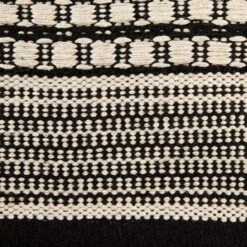 DII® Black Dobby Stripe Hand-Loomed Rug, 2.5ft. X 6ft. -Michaels Decor Sale D365131S 4