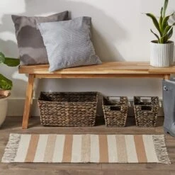 DII® Stone Combo Stripe Hand-Loomed Rug, 2ft. X 3ft. -Michaels Decor Sale D365134S 3