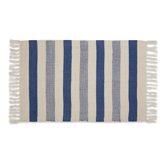 DII® French Blue Combo Stripe Hand-Loomed Rug, 2ft. X 3ft. 3 DII® French Blue Combo Stripe Hand-Loomed Rug, 2ft. X 3ft.