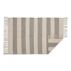 DII® Gray Ticking Stripe Hand-Loomed Rug, 2ft. X 3ft. 16 DII® Gray Ticking Stripe Hand-Loomed Rug, 2ft. X 3ft. -Michaels Decor Sale D365139S 2