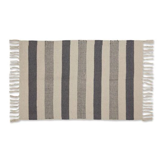 DII® Gray Combo Stripe Hand-Loomed Rug, 2ft. X 3ft. 3 DII® Gray Combo Stripe Hand-Loomed Rug, 2ft. X 3ft.