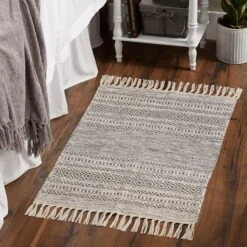 DII® Gray Textured Dobby Hand-Loomed Rug, 2ft. X 3ft. 16 DII® Gray Textured Dobby Hand-Loomed Rug, 2ft. X 3ft. -Michaels Decor Sale D365145S 6