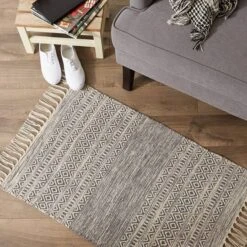 DII® Gray Textured Dobby Hand-Loomed Rug, 2ft. X 3ft. 17 DII® Gray Textured Dobby Hand-Loomed Rug, 2ft. X 3ft. -Michaels Decor Sale D365145S 7