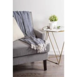 DII® Nautical Blue Woven Throw -Michaels Decor Sale D365146S 7