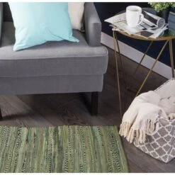 DII® Multi Olive Green Rag Rug, 20" X 31.5" -Michaels Decor Sale D365158S 4