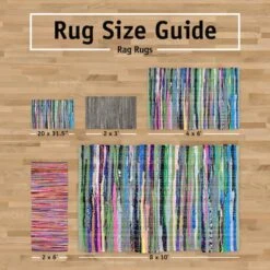 DII® Multicolor Rag Rug, 4ft. X 6ft. -Michaels Decor Sale D365161S 5