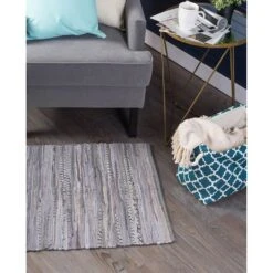 DII® Multi Gray Rag Rug, 20" X 31.5" 10 DII® Multi Gray Rag Rug, 20" X 31.5" -Michaels Decor Sale D365166S 5