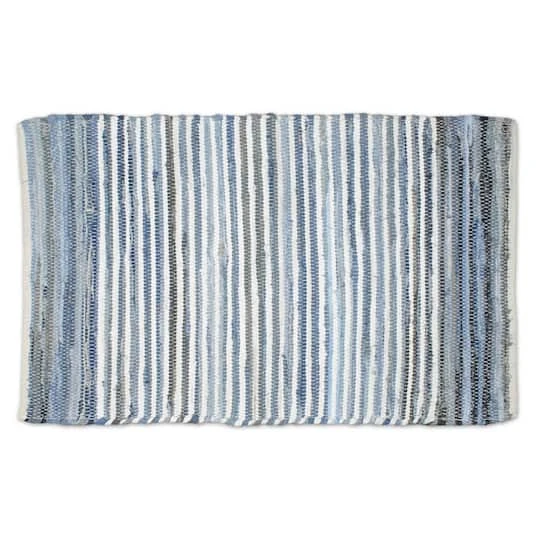 DII® Multi Denim Rag Rug, 4ft. X 6ft. 4 DII® Multi Denim Rag Rug, 4ft. X 6ft. - Image 2