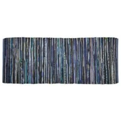 DII® Multi Nautical Blue Rag Rug, 2.25ft. X 6ft.