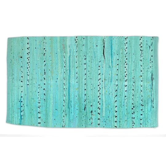 DII® Multi Aqua Rag Rug, 20" X 31.5" 4 DII® Multi Aqua Rag Rug, 20" X 31.5" - Image 2