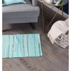 DII® Multi Aqua Rag Rug, 20" X 31.5" 17 DII® Multi Aqua Rag Rug, 20" X 31.5" -Michaels Decor Sale D365179S 7