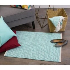 DII® Aqua Diamond Rug, 2ft. X 3ft. -Michaels Decor Sale D365181S 3