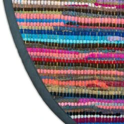 DII® Multicolor Round Rag Rug, 3ft -Michaels Decor Sale D365182S 3