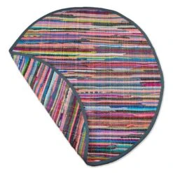 DII® Multicolor Round Rag Rug, 3ft -Michaels Decor Sale D365182S 5