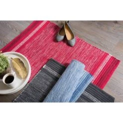 DII® Blue Squares Recycled Yarn Rug, 2ft. X 3ft. -Michaels Decor Sale D365189S 4