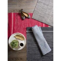 DII® Gray Squares Recycled Yarn Rug, 2ft. X 3ft. -Michaels Decor Sale D365191S 4