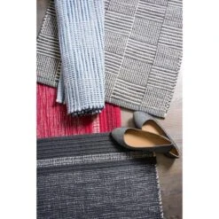 DII® Gray Squares Recycled Yarn Rug, 2ft. X 3ft. -Michaels Decor Sale D365191S 7