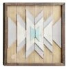 20" Multicolored Wood Farmhouse Abstract Wall Decor -Michaels Decor Sale D365278S 1